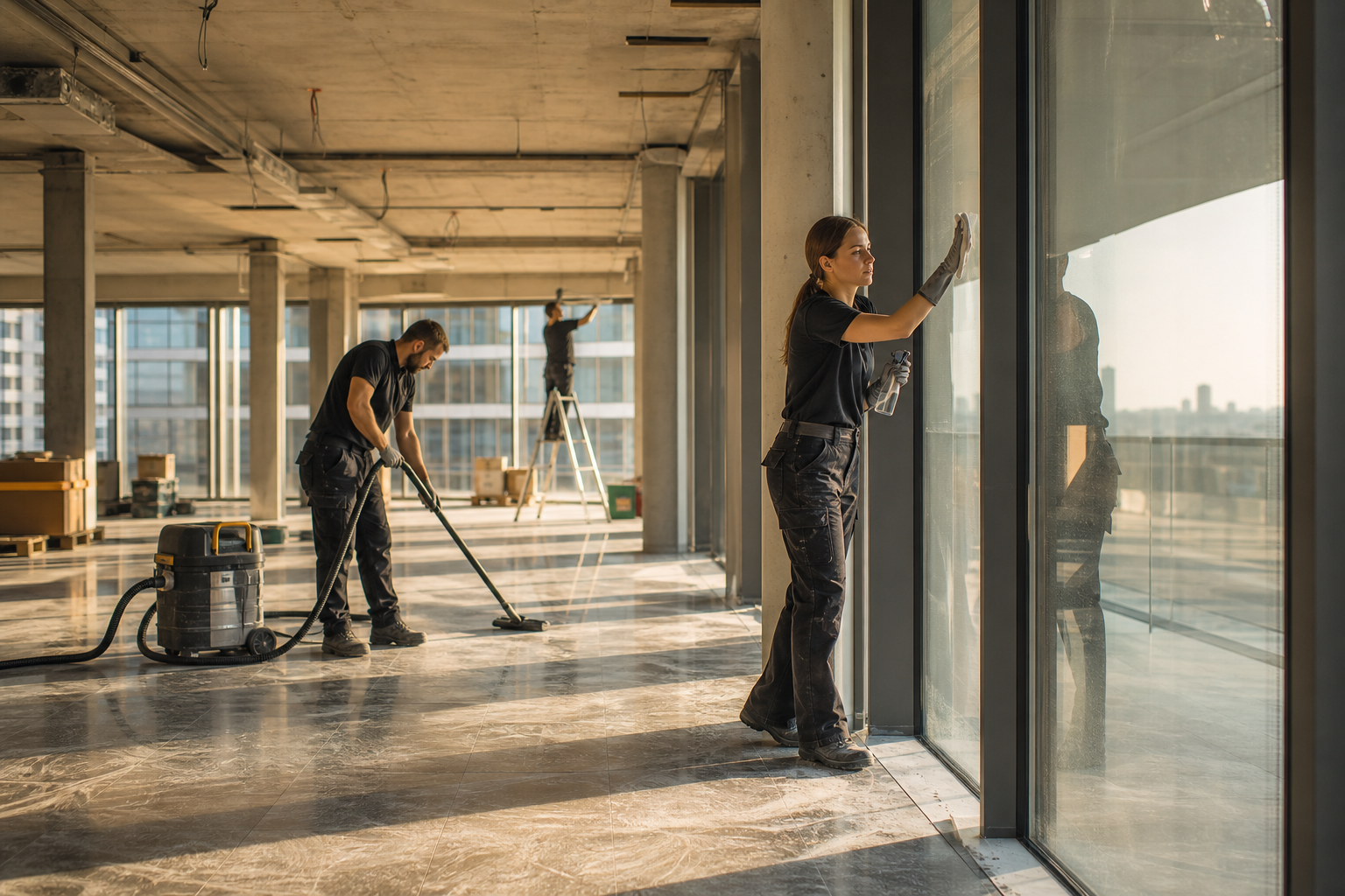 Bau- und Bauendreinigung – professionelle Reinigung im fertigen Neubau vor Übergabe